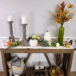 Northlight 5' X 6" Green Gourds And Foliage Artificial Fall Harvest Garland - Unlit -Decor Vista GUEST 7b39ac25 d670 4c3e b4ee bf92b9cebffa