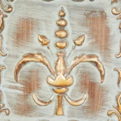 Metal Fleur De Lis Embossed Wall Decor Set Of 4 Brass - Olivia & May -Decor Vista GUEST 7c4babc8 fd2f 4493 998b e36301d69849