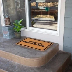BirdRock Home Beware Of Owner Coir Front Door & Entry Doormat - 18" X 30" -Decor Vista GUEST 7cc84214 f2c5 457e 9a71 7ed94ffaecbd