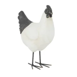 Magnesium Oxide French Country Polystone Chicken Garden Sculpture White - Olivia & May 13 Magnesium Oxide French Country Polystone Chicken Garden Sculpture White - Olivia & May -Decor Vista GUEST 7ce6f561 1644 42f0 b444 c702f5e9ad10