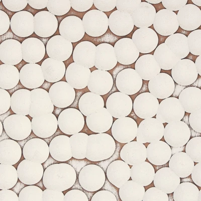 48"x16" Wooden Geometric Handmade Abstract Spotted Panel Wall Decor White - Olivia & May: Carved MDF, Modern Art, Indoor 3 48"x16" Wooden Geometric Handmade Abstract Spotted Panel Wall Decor White - Olivia & May: Carved MDF, Modern Art, Indoor