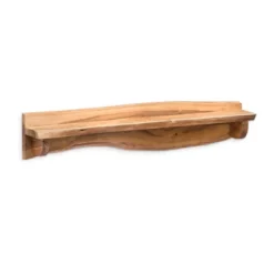 Alpine Live Edge Wood Mantel Shelf Natural Brown - Alaterre Furniture -Decor Vista GUEST 803b035e 3dcd 4b14 b8fc 8cda929fe1ea