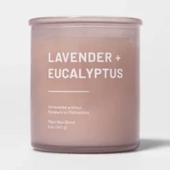 Glass Jar Lavender And Eucalyptus Candle - Threshold™ 10 Glass Jar Lavender And Eucalyptus Candle - Threshold™ -Decor Vista GUEST 809cac14 c554 458a 8774 49a2f6be7e7b