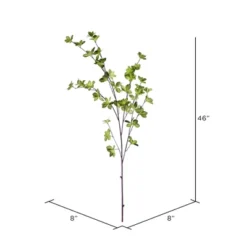 Vickerman 46" Artificial Green Leaf Spray. Includes 3 Sprays Per Pack.
