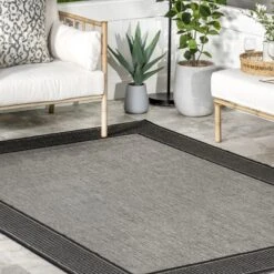 NuLOOM Gris Contemporary Indoor/Outdoor Area Rug -Decor Vista GUEST 810ff643 3efa 453f 998c fd6377ee0737