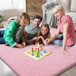 Itopfox Shag Area Rug For Bedroom And Living Room, Ultra Soft Fluffy Indoor Carpet For Dorm, Nursery, Kids And Girls Room Decor In Pink -Decor Vista GUEST 812e4a56 c2bf 40b2 b621 ccca0e36edaa