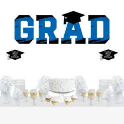 Big Dot Of Happiness Blue Graduation Party Decor - Vinyl Wall Decals - Grad -Decor Vista GUEST 8184d45f 3bf7 493e a47d b94fc1a1abdd