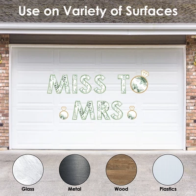 Big Dot Of Happiness Boho Botanical Bridal - Peel And Stick Greenery Party Large Banner Wall Decals - Miss To Mrs 4 Big Dot Of Happiness Boho Botanical Bridal - Peel And Stick Greenery Party Large Banner Wall Decals - Miss To Mrs - Image 2