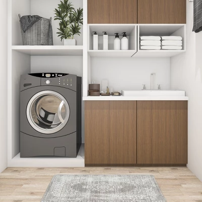 World Rug Gallery Distressed Traditional Vintage Design Anti Fatigue Standing Mat 8 World Rug Gallery Distressed Traditional Vintage Design Anti Fatigue Standing Mat - Image 6