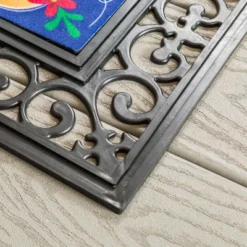 Evergreen Indoor Outdoor Doormat Bundle Set Of 5 - Frame And 4 Welcome Seasonal Inserts Pumpkins Lemonade Snowman Floral -Decor Vista GUEST 83975a99 2165 4d07 8174 c8e0c8c4f0c7