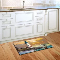 Sunset Lighthouse Summer Doormat Nautical Indoor Outdoor 30" X 18" Briarwood Lane -Decor Vista GUEST 83c100cd ba90 457e a22b ac14634fc50b