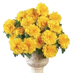 Collections Etc Artificial Multicolor Zinnia Bushes Stakes - Set Of 3 -Decor Vista GUEST 85bed299 330f 4751 ae39 7ecd65682d5f