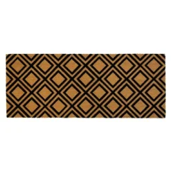 Diamonds Indoor/Outdoor Coir Doormat Natural/Black - Entryways -Decor Vista GUEST 85c26016 77fb 4c76 b823 b70b39edc02e