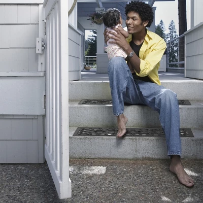 Nature Spring 1'2"x2'2" Rectangle Floor Mat - Black 5 Nature Spring 1'2"x2'2" Rectangle Floor Mat - Black - Image 3