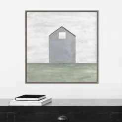 22" X 22" Rural Barn Simplicity III By Courtney Prahl Framed Canvas Wall Art Gray Wash - Amanti Art -Decor Vista GUEST 8a2628dd db18 415a a5cd 4a45d07d5b6c