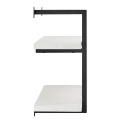 31.5" X 22.5" Modern 2 Tier Hanging Bracket Wall Shelve White Birch - Danya B. -Decor Vista GUEST 8a59be03 8aaa 419c 910a 0c34e27ecf69