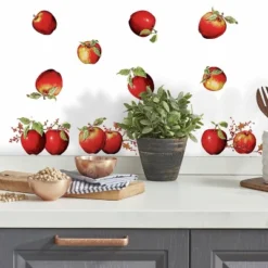 Country Apples Peel And Stick Wall Decal Red - RoomMates -Decor Vista GUEST 8b7f456a 2d5c 4b2f bbe7 860fce7d6c82