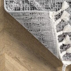 Nuloom Dottie Moroccan 4x6 Shag Indoor Area Rug For Living Room Bedroom Dining Room Nursery Kitchen, Grey/Ivory -Decor Vista GUEST 8bc8e591 5671 48e5 b0f5 640c6ac84974