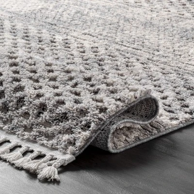 Nuloom Lira Solid 4x6 Indoor Area Rug For Living Room Bedroom Dining Room Kitchen, Grey/Ivory 5 Nuloom Lira Solid 4x6 Indoor Area Rug For Living Room Bedroom Dining Room Kitchen, Grey/Ivory - Image 3