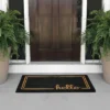 MDesign Welcome Doormat With Natural Fibers Decorative Script -Decor Vista GUEST 8c1053d8 31e5 4b95 ab5b ab5e4bc6639a