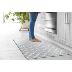 World Rug Gallery Modern Trellis Pattern Anti Fatigue Standing Mat -Decor Vista GUEST 8d510f29 e735 476e a917 94d0a608ff62