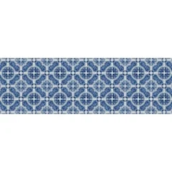 FlorArt French Quarter Low Profile Easy Clean Kitchen Mat Blue/White - Bungalow Flooring 19 FlorArt French Quarter Low Profile Easy Clean Kitchen Mat Blue/White - Bungalow Flooring -Decor Vista GUEST 8eb394cf de98 48ab 90c4 18452ae94abe