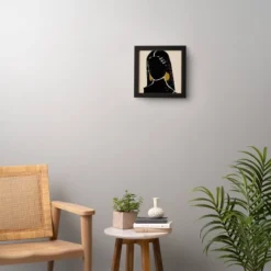 Domonique Brown Black Hair No. 3 Framed Wall Art Black - Deny Designs -Decor Vista GUEST 8ec567a3 cc41 4501 9a30 05619d2605aa