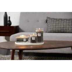 21.5oz Large Hourglass Jar Candle Warm Woods Trilogy - WoodWick -Decor Vista GUEST 8ecfa901 be42 4a6f ae3e 5bf1a90e62bf