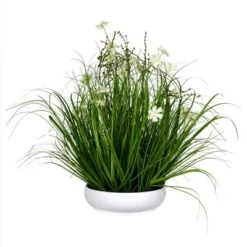 Vickerman Artificial Cream Potted Artificial Cosmos And Grass -Decor Vista GUEST 8f33f54d 8e09 4d11 aa69 0ecc3c505e0f