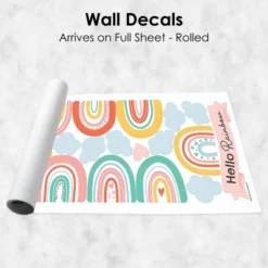 Big Dot Of Happiness Hello Rainbow - Peel And Stick Nursery And Kids Room Vinyl Wall Art Stickers - Wall Decals - Set Of 20 -Decor Vista GUEST 8f903e38 d479 43a0 925a 42d943523399