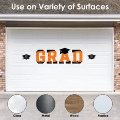 Big Dot Of Happiness Orange Graduation Party Decor - Vinyl Wall Decals - Grad -Decor Vista GUEST 90bef948 b4be 4737 8073 df7ed85dd9f7