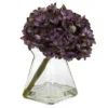 Set Of 3 Artificial Hydrangea Plant In Glass Vase - Nearly Natural -Decor Vista GUEST 9215aa32 de41 4741 8d2e d362912d1cae