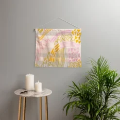 SunshineCanteen Cascade In Peach Fiber Wall Art - Society6