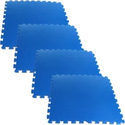 Fleming Supply Interlocking Foam Mat Floor Tiles – 24" X 24", Blue -Decor Vista GUEST 93dc254e 7d5d 477b 96d7 b16d3858a5cd