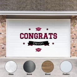 Big Dot Of Happiness Maroon Graduation Party Photo Backdrop - Wall Decals