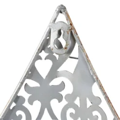 Metal Fleur De Lis Wall Decor With Perforated Details Brown - Olivia & May -Decor Vista GUEST 94553532 fb15 46d7 b0c6 1778e26a87db