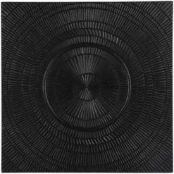 Wood Geometric Handmade Intricately Carved Radial Wall Decor Black - Olivia & May -Decor Vista GUEST 94afded3 d29d 4463 8327 1d061fd4c9f2