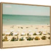 24" X 18" Seaside 3 By Carina Okula Framed Canvas Wall Art - Amanti Art -Decor Vista GUEST 94cd32ff 3639 4c5d 8226 fdb50a00fe41