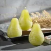 Green Grape Pear Candles - Set Of 3 -Decor Vista GUEST 9539041c 6080 48ee a280 9ef1d764fc27