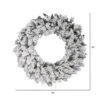 Vickerman Artificial Flocked Snow Ridge Wreath -Decor Vista GUEST 956a0258 9b0e 4ed5 9d2e 65c0c37e83bc