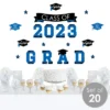 Big Dot Of Happiness Blue Class Of 2023 Graduation Party Wall Decals Set Of 20