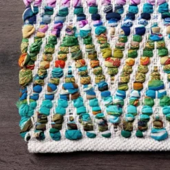 Hand Woven Chevron Eli Green Rug - NuLOOM -Decor Vista GUEST 9630154a f5c7 4d0d b7cd edcb2724aa03