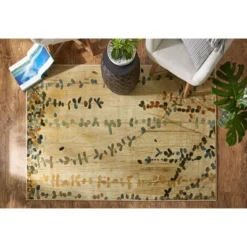 5'x7' Home Vines Area Rug Blue/Cream - Mohawk -Decor Vista GUEST 97279dcf 7644 4d72 9f49 f0eb17ca1fba
