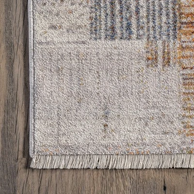 NuLOOM Mindy Faded Contemporary Tiles Fringe Area Rug 6 NuLOOM Mindy Faded Contemporary Tiles Fringe Area Rug - Image 4