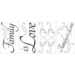 Family Is Love Peel And Stick Wall Decal Black - RoomMates -Decor Vista GUEST 9b466f09 544c 4129 baff fad8cc8a3cb8