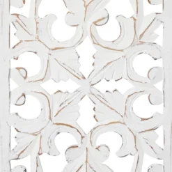 Wood Floral Handmade Intricately Carved Wall Decor Set Of 3 White - Olivia & May 25 Wood Floral Handmade Intricately Carved Wall Decor Set Of 3 White - Olivia & May -Decor Vista GUEST 9cf2aade efd7 4862 98f6 902af7444e59