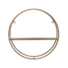 Transpac Metal 13.75 In. Gold Single Shelf Round Wall Decor -Decor Vista GUEST 9edd4aa6 89cd 43e3 bc8f 1efdc82cb4f8
