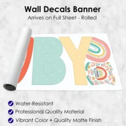 Big Dot Of Happiness Hello Rainbow - Peel And Stick Boho Baby Shower Standard Banner Wall Decals - Baby -Decor Vista GUEST 9ef06937 f6b6 40e2 b320 9081de3a48c7