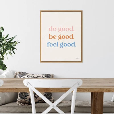 16" X 20" Do Good By Laura Marshall Framed Canvas Wall Art Light Brown - Amanti Art 6 16" X 20" Do Good By Laura Marshall Framed Canvas Wall Art Light Brown - Amanti Art - Image 4