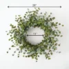 Sullivans Artificial Mini Eucalyptus Berry Wreath 28" Green -Decor Vista GUEST a04f7b01 3b43 410a b6f3 0f5067f43623